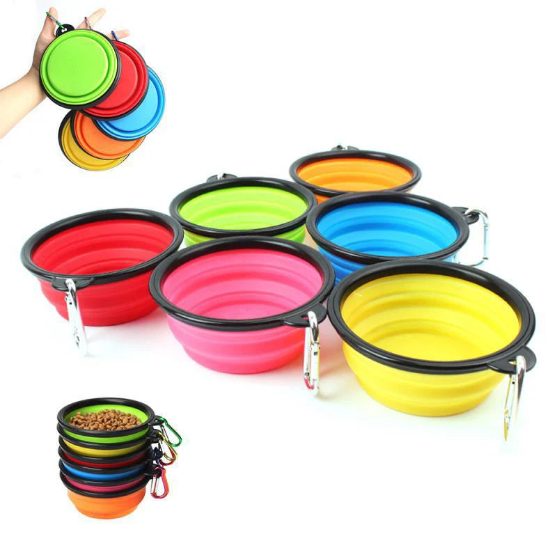 Portable Folding Silicone Dog Bow