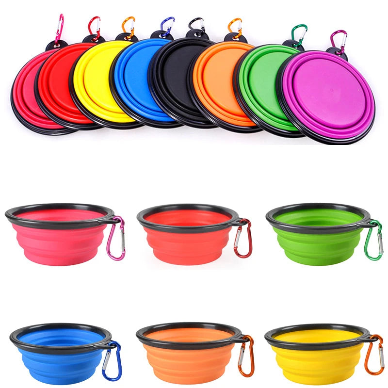 Portable Folding Silicone Dog Bow