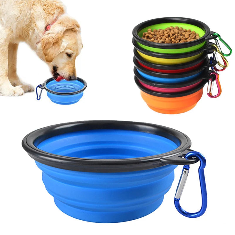 Portable Folding Silicone Dog Bow