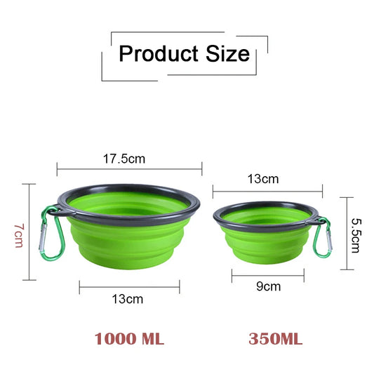 Portable Folding Silicone Dog Bow