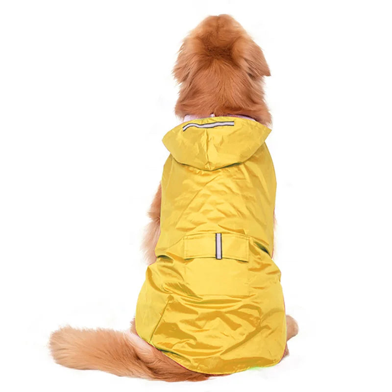 Stay Dry and Stylish: Waterproof Dog Raincoat for All Breeds!