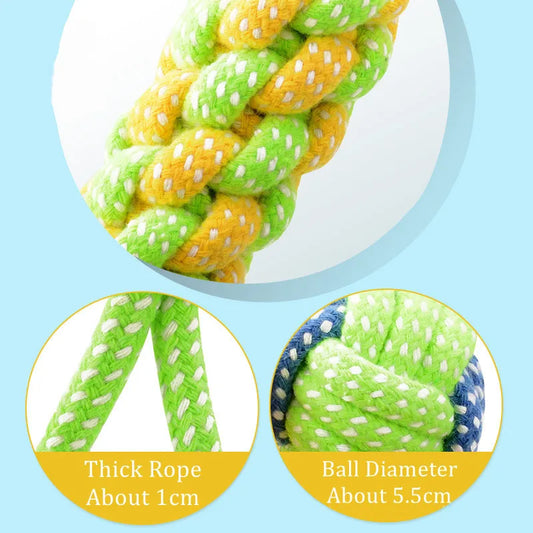 Interactive Rope Dog Toys – Durable Chew & Dental Play Toys