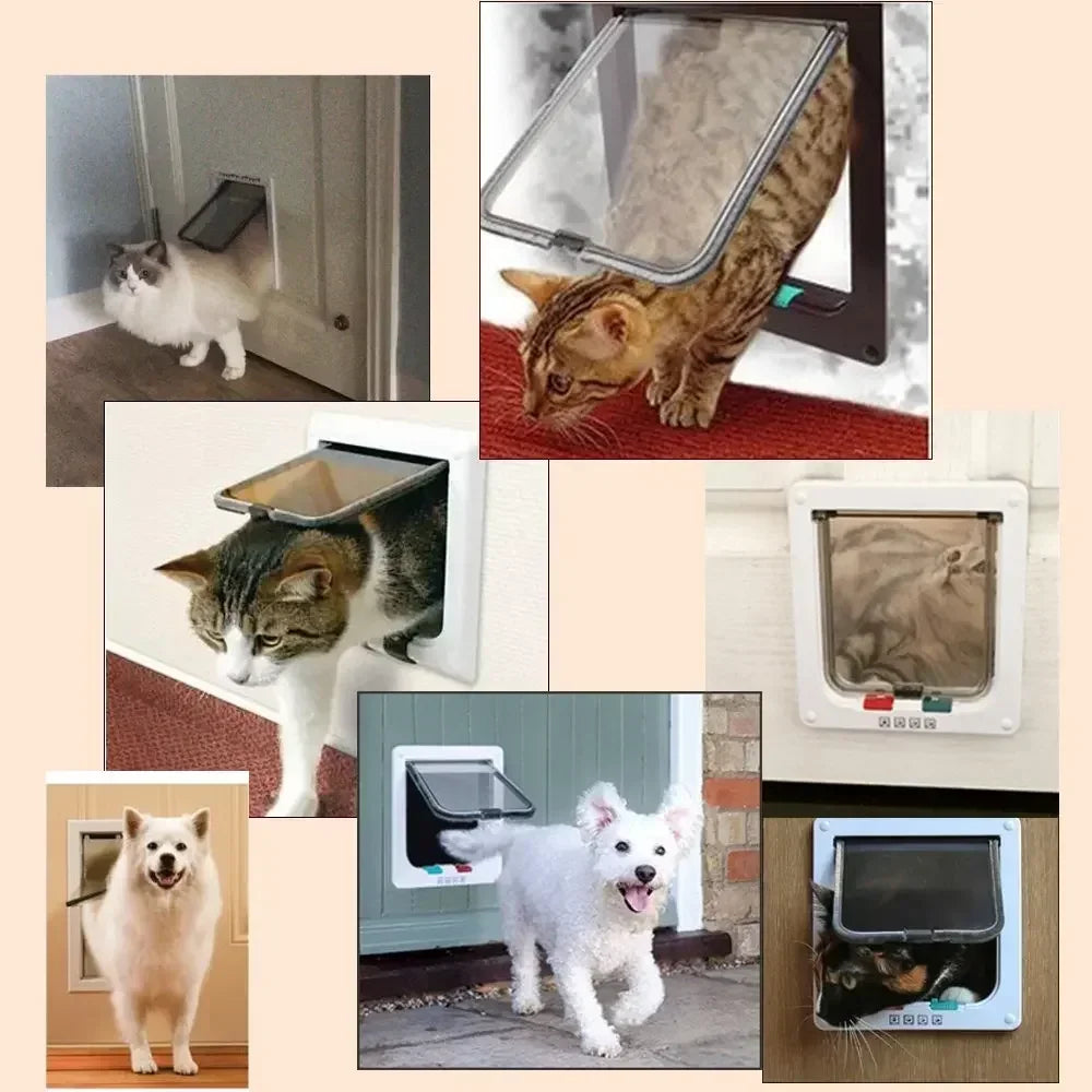 Pet Door 4-Way lock Cats & Small Dogs.