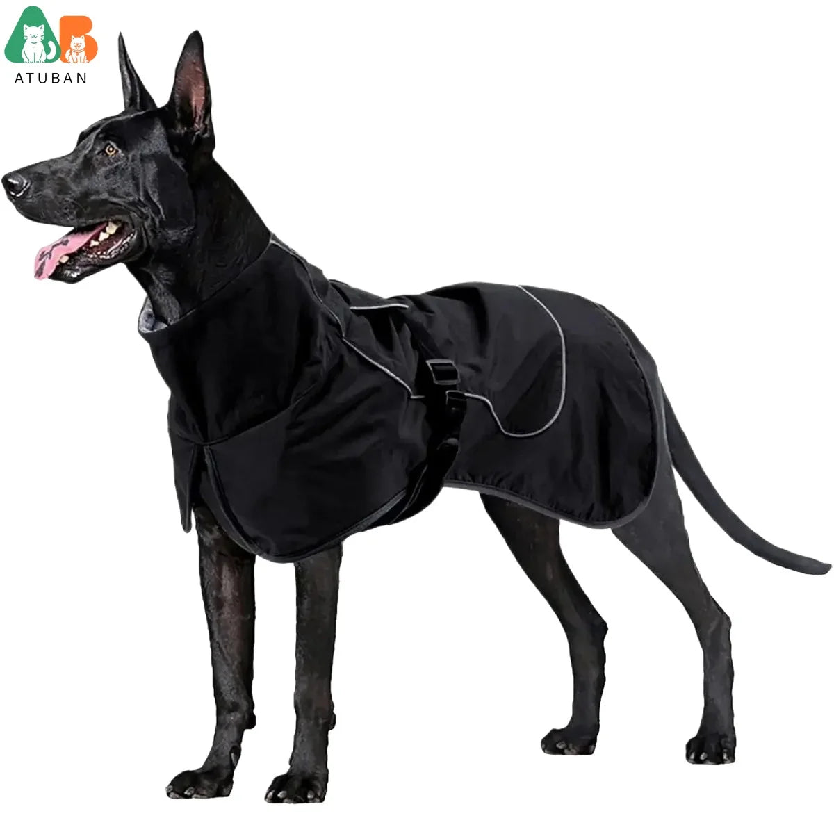 Waterproof Dog Jacket β Warm Fleece Lined with Reflective Trim