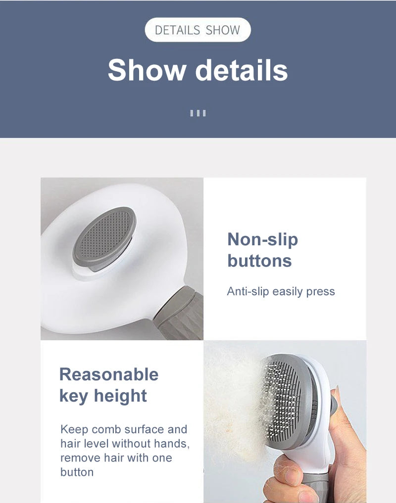 Self Cleaning Pet Grooming Brush
