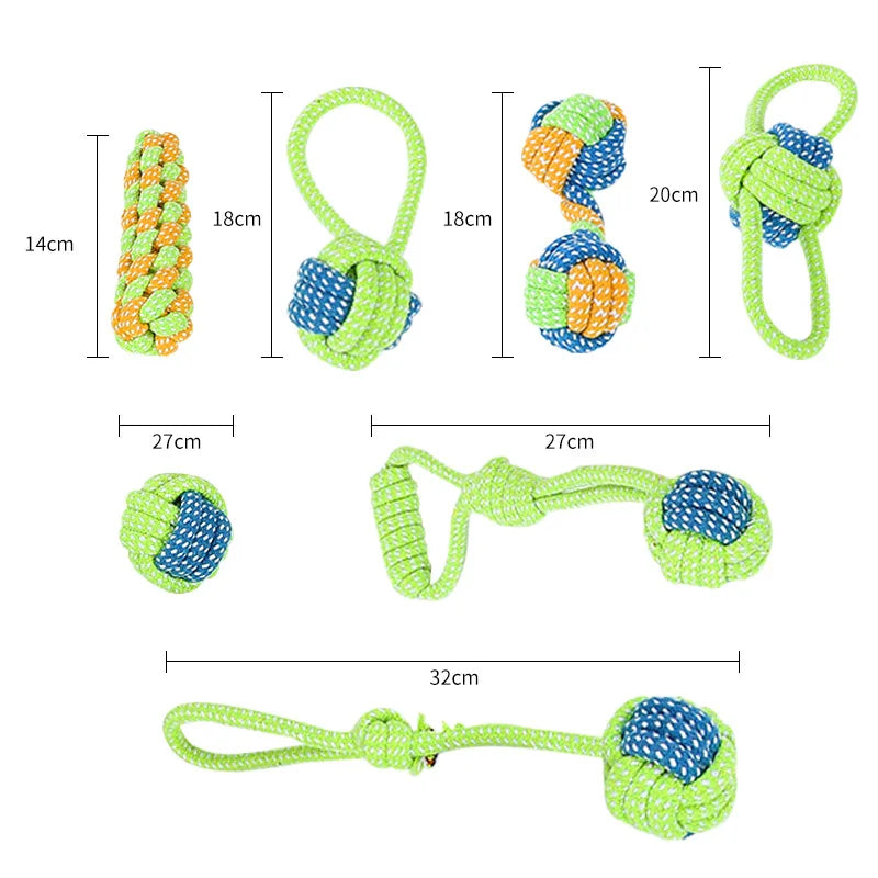 Interactive Rope Dog Toys – Durable Chew & Dental Play Toys