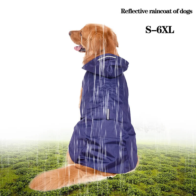 Stay Dry and Stylish: Waterproof Dog Raincoat for All Breeds!
