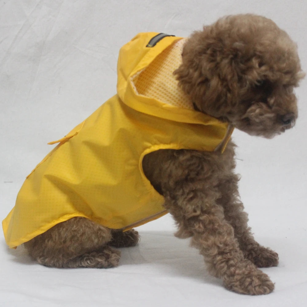Stay Dry and Stylish: Waterproof Dog Raincoat for All Breeds!