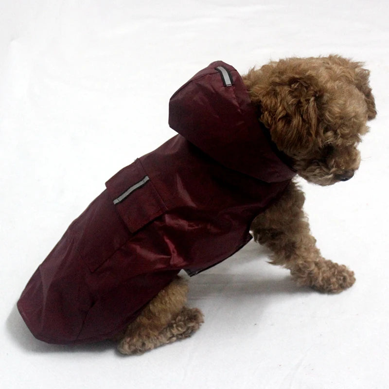 Stay Dry and Stylish: Waterproof Dog Raincoat for All Breeds!