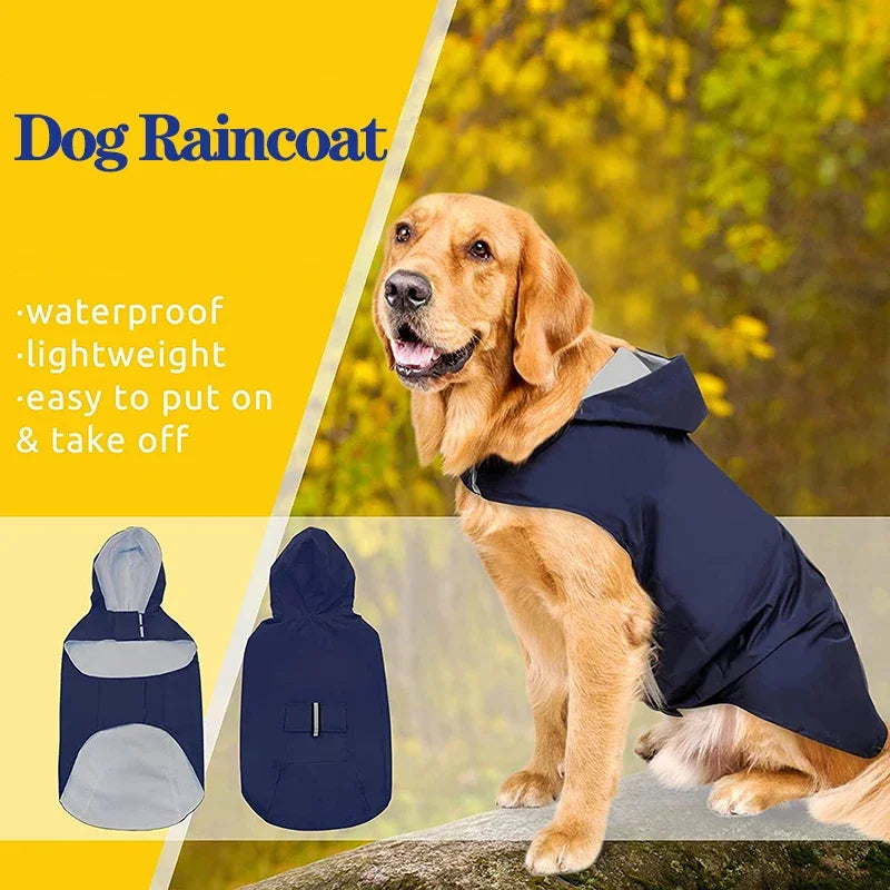 Stay Dry and Stylish: Waterproof Dog Raincoat for All Breeds!