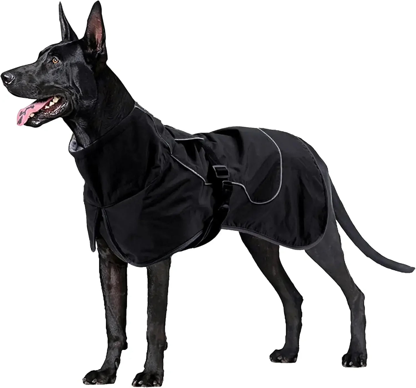 Waterproof Dog Jacket β Warm Fleece Lined with Reflective Trim