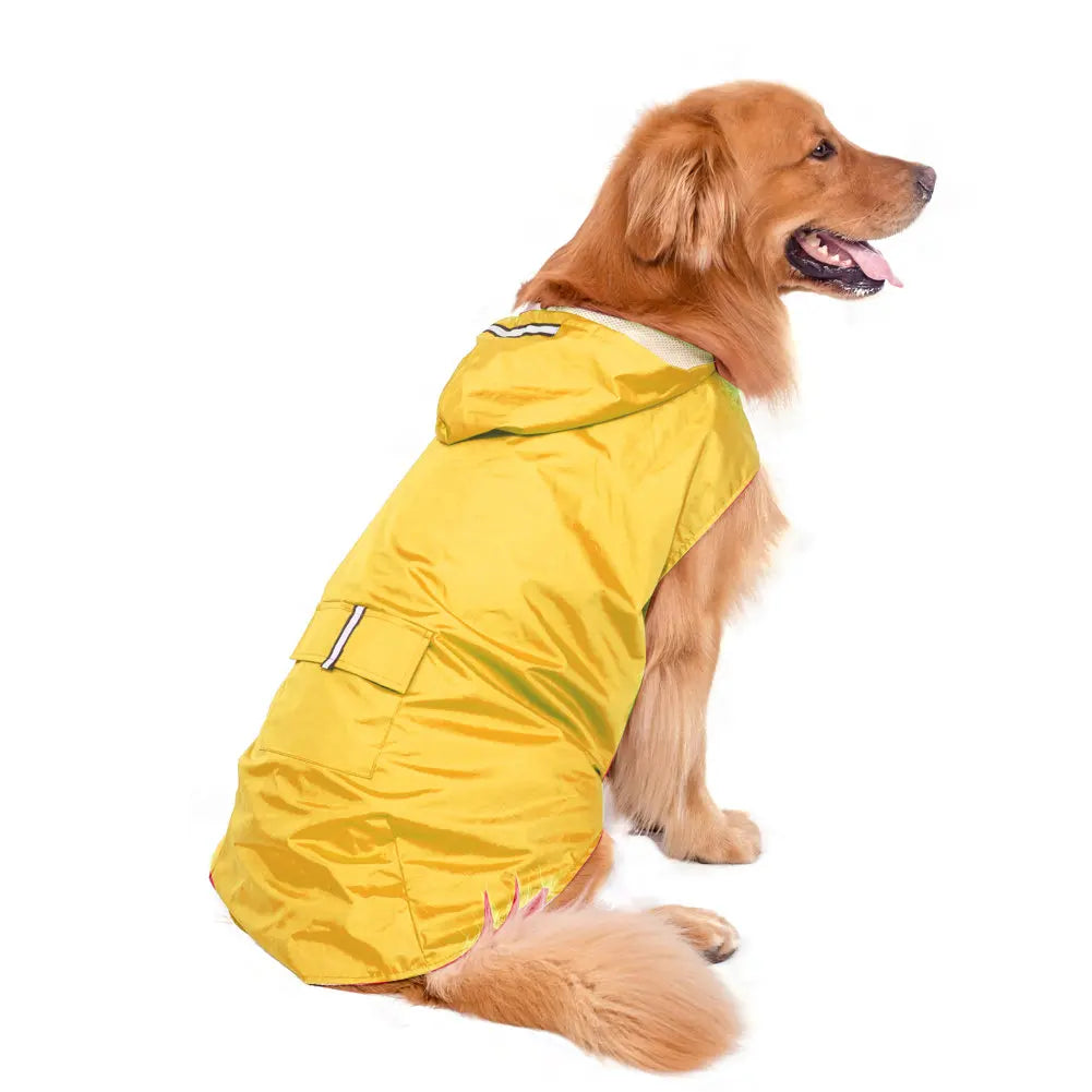 Stay Dry and Stylish: Waterproof Dog Raincoat for All Breeds!