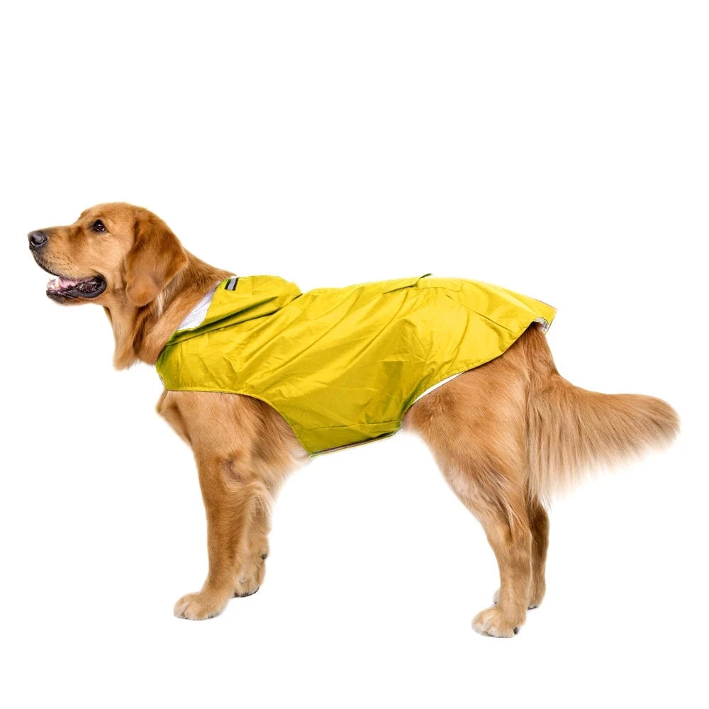 Stay Dry and Stylish: Waterproof Dog Raincoat for All Breeds!
