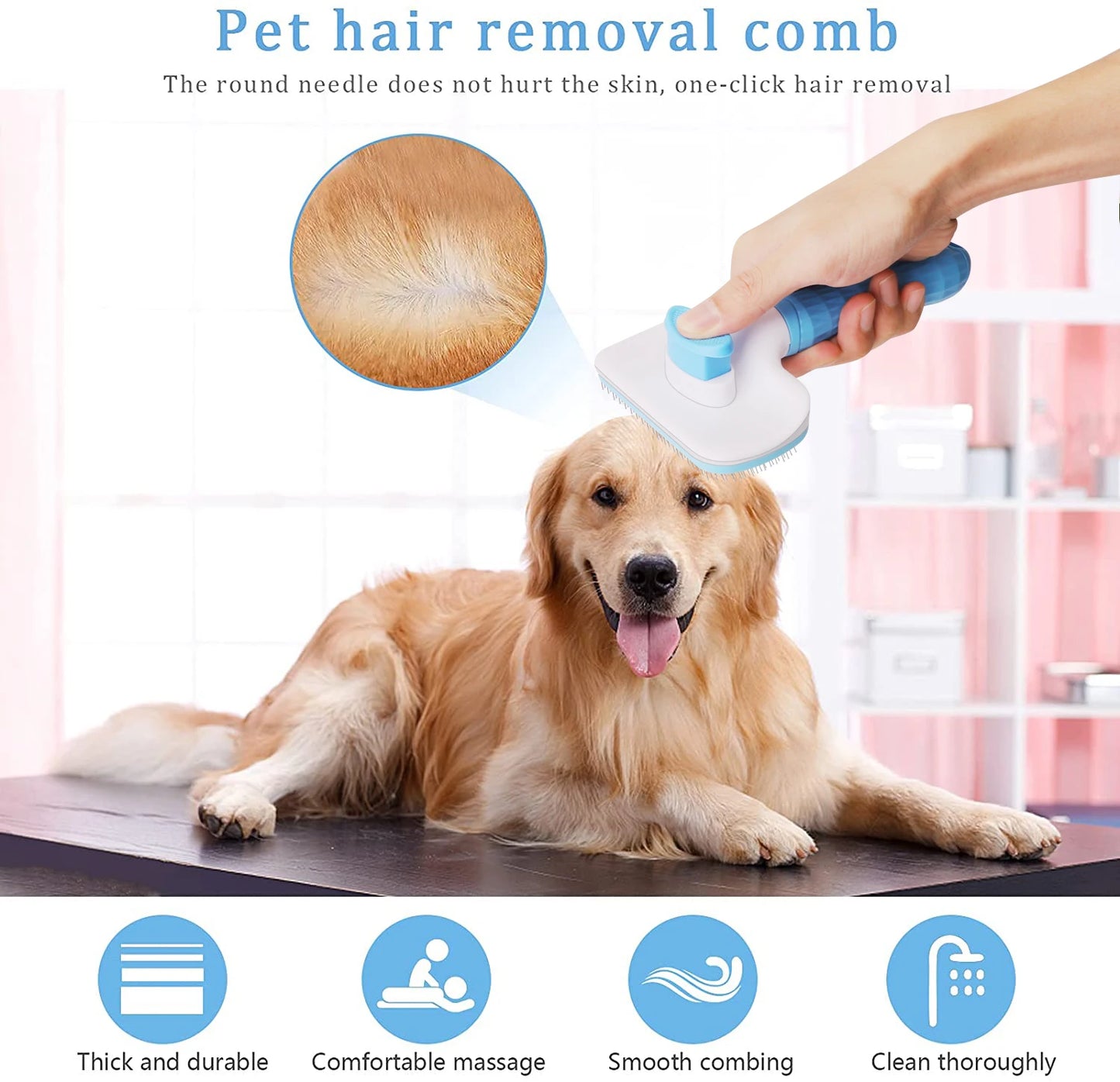 Self Cleaning Pet Grooming Brush