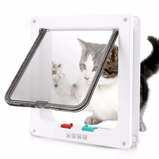 Pet Door 4-Way lock Cats & Small Dogs.