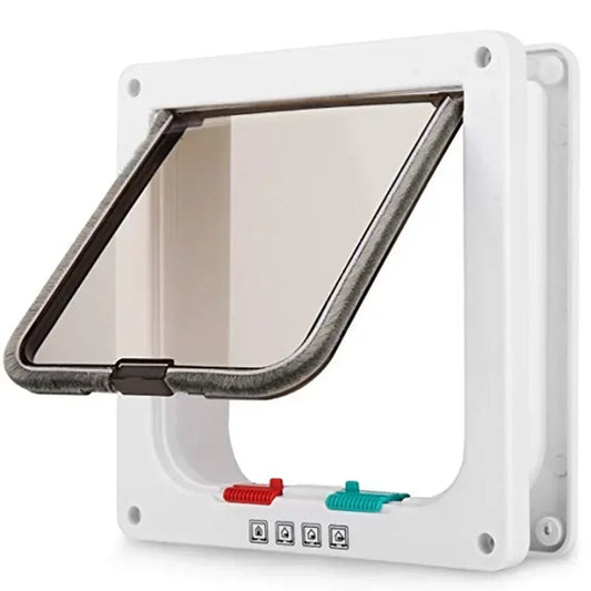 Pet Door 4-Way lock Cats & Small Dogs.