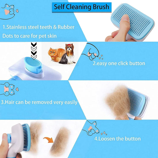 Self Cleaning Pet Grooming Brush